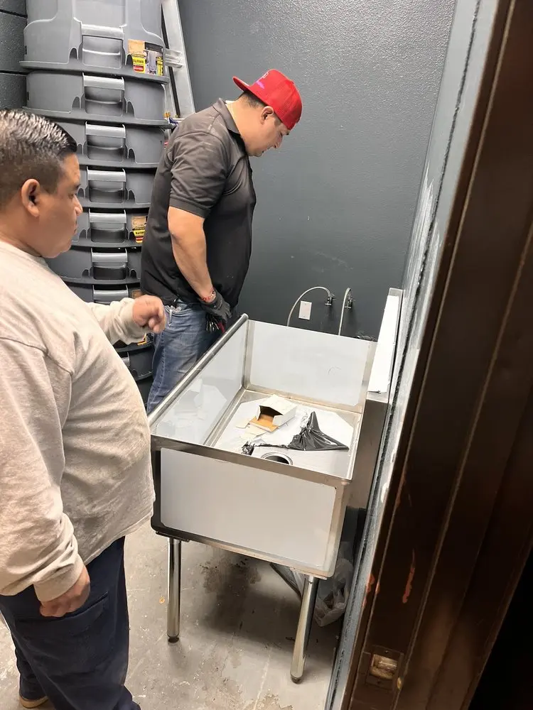 Commercial plumbing and sink installation in Condron